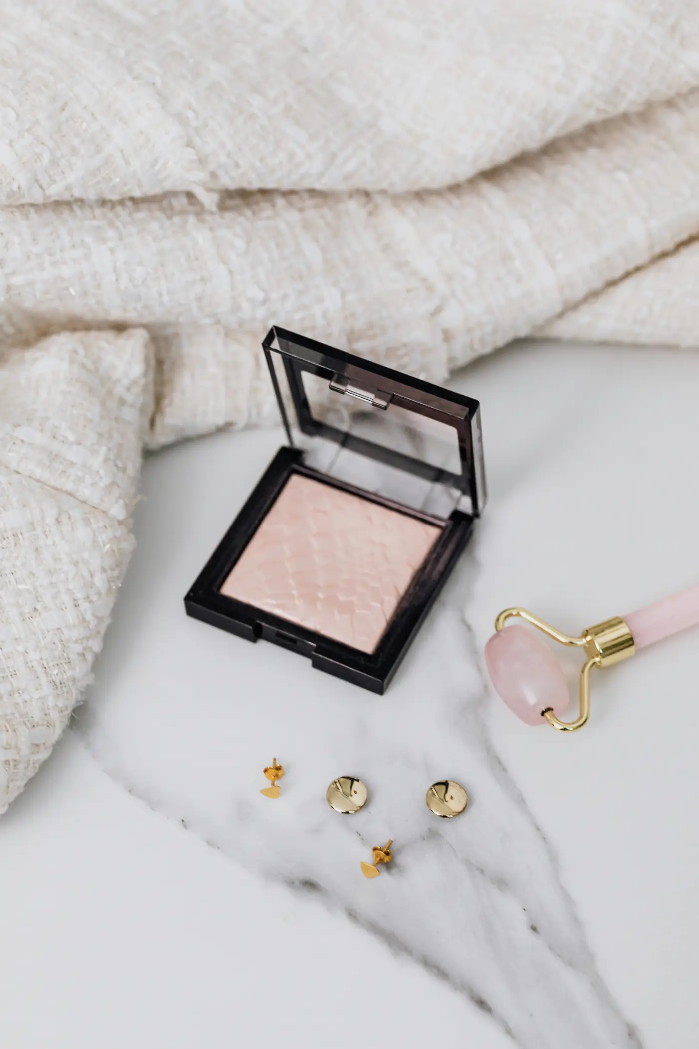 Editorial beauty flat lay for the Face and Beauty Gift Box